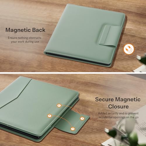Image of CoBak Premium PU Leather Case for Kindle Scribe 10.2 inch, TouchPad D10, Boox Note Air 3, Folio Cover with Pen Holder, Auto Sleep /Wake, Card Slots & File Folders for Business, Not for Remarkable