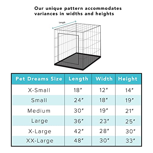 Pet Dreams Breathable Crate Cover - Dog Crate Cover for Single Door Wire Dog Crate, Eco Friendly Dog Kennel Cover, Non… - Image 7