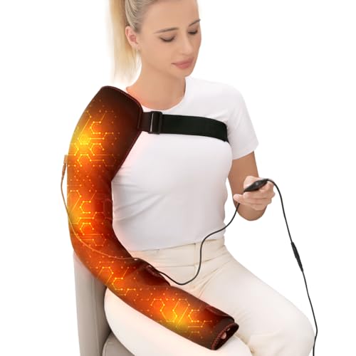 Shoulder Arm Hand Heating Pad for Pain Relief, Ultra Long Heated Wrist Wrap Heated Elbow Brace Hand...