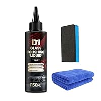 D1 Glass Polishing Liquid, Glasautos Politur Flüssigkeit, Autoglas Polierflüssigkeitsextrakt - Hochglanzfenster -Reinigungsmittel Automotive -Details für sichere Fahrtrei