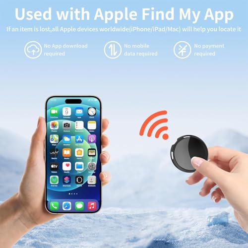 Image of 2 Pack Mini GPS Trackers for Vehicles Work with Find My (iOS Only) Real Time Car Tracker Tags Hidden Car Locator Tracking Device Global Coverage No Monthly Fee or Subscription No SIM Card Required