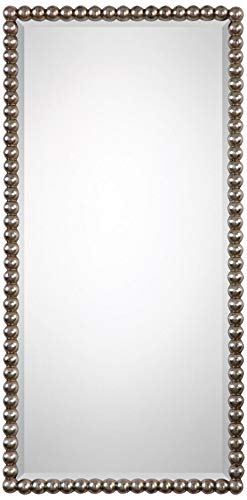 Uttermost Serna Antiqued Silver 16" X 32" Wall Mirror #TOP1