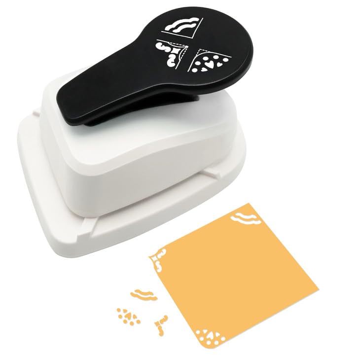 Perforadora de esquina de papel 3 en 1 - Perforadora de borde para álbumes de recortes para tarjetas y artes