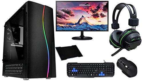 G-MOTIONS Assemblage en France, PC Gamer RYZEN 3600 4.2 GHZ 6-Core + GTX 1660 + 16 GO RAM + 250 GO SSD + 1 to Disque Dur - Ordinateur Gamer/WiFi - Windows 10 + ecran 24 + Clavier/Souris/Tapis/Casque