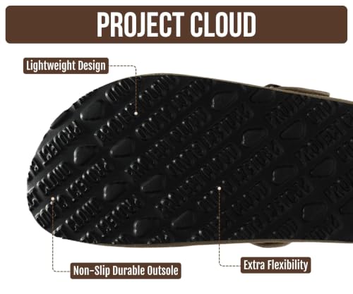 Image of 100% Genuine Leather Slip-on Footbed Clogs for Women - Fall Shoes for Women