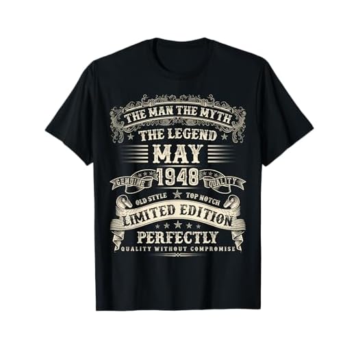 Regalos de cumpleaños de 77 años para hombres de mayo de 1948 77 cumpleaños Camiseta