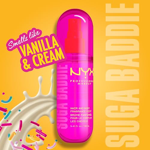 NYX PROFESSIONAL MAKEUP Fat Oil Fragrance Mist Perfume, Suga Baddie Vanilla & Whipped Cream Scent, Long Lasting Hair & Body Spray with Musk, Vegan & Cruelty Free, 2.7 fl oz - image 2
