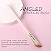 SEINGTOOM Angled Foundation Concealer Brush, Flawless Contour Bronzer Makeup Brush & Under Eye Makeup Small Foundation Precision Face Blending Brush for Liquid Or Cream Foundation, (Apricot color)