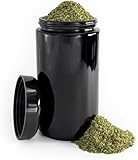 Infinity Jars 500 ml (17 fl oz) 3-Pack Tall Large Black Ultraviolet Glass Wide Mouth Screw Top Jar