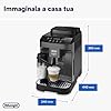 De'Longhi Magnifica Evo ECAM292.52.GB Macchina Automatica per Caffè in Chicchi, Macinacaffè Integrato, Pannello Comandi ad Icone, LatteCrema System con Caraffa Montalatte Automatica, 1450W, Nera