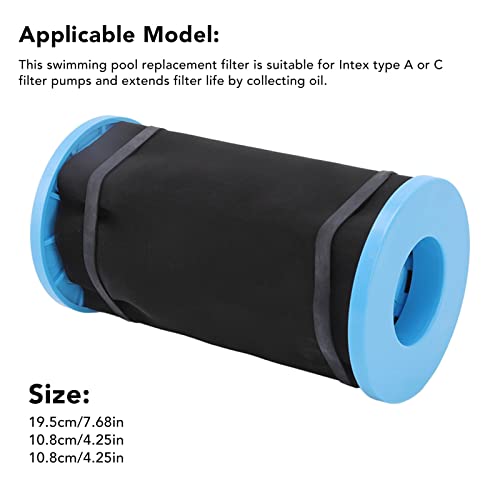 CMJSGG Cartucho de filtro de substituição para piscina, tipo A C para acessórios de bombas de filtro