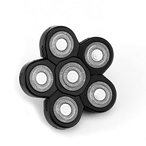 Cabezales de repuesto para afeitadora eléctrica de 5/6/7/8 cabezales para hombre, cabeza de barba de doble anillo, fácil de limpiar