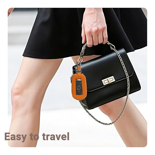 Image of Yuoyar Premium Leather Key Fob Case - Universal Car Key Holder