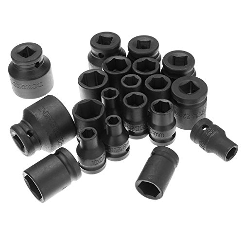 Prese Impatto 1/2 Metriche Kit Attrezzi Prese A Impatto Profondo, 35 Pezzi Metrici 1/2, 8-32 Mm, Con Custodia Resistente Prese Metriche 1/2 - Foto 8