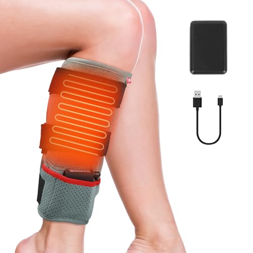 VOFUOTI MAX Leg Heating Pad Portable Cordless Heated Knee Brace Warmers Wrap with Battery and 3 Temperature Settings Gifts for Men Women