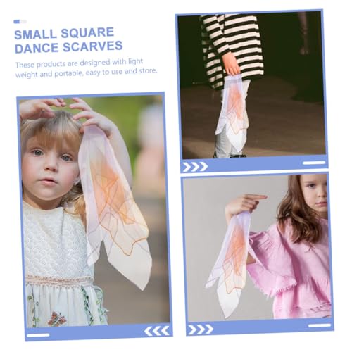 10pcs Juggling Scarves Square Dance Festival Accessories Stage Performance Scarves Washable Fade Resistant Hemmed4