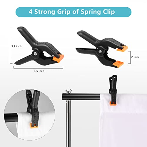 Backdrop Stand, 6.5 X 6.5Ft Adjustable Photo Backdrop Stand, Back Drop Banner Stand Support System Kit For Parties, Portrait, Studio Photography, Birthday Party… #TOP5