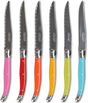 新品 LAGUIOLE ステーキナイフ(ANDRÉ VERDIER) 6本 Amazon.co.jp: Andre Verdier Laguiole Debutant ステーキナイフ6点