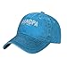 Grandpa Est 2023 Unisex Baseball Cap Vintage Cotton Men Women Low Profile Dad Hat Adjustable,Blue