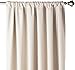 Amazon Basics Room Darkening Blackout Window Curtain with Rod Pocket and Tie Back, 52 x 84 Inches, Grey Beige - Set of 2