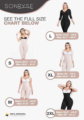 Sonryse M105BF Fajas Colombianas Post Surgery Compression Garments after Liposuction BBL & Lipo Stage 1 Faja3