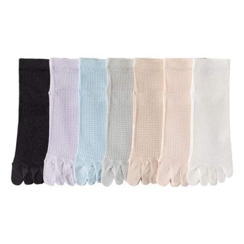 JSEIAJB Five Finger Socks Children S Short Tube Cotton Thin Mesh Split Toe Five Finger Mid Tube Socks