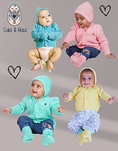 Image of CUBS & HUGS Baby Girl's Wool V-Neck Sweater