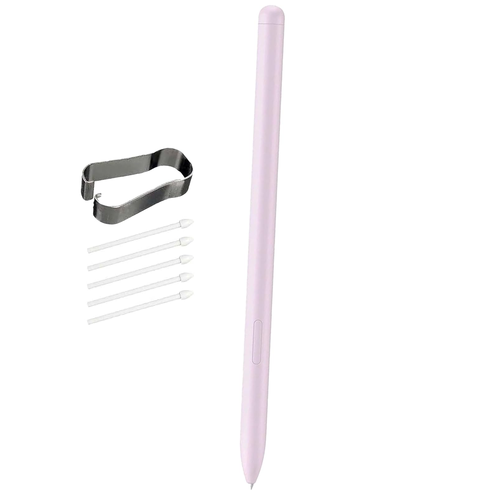 Galaxy Tab S9 FE S Pen compatible con Samsung Galaxy Tab S9 FE Stylus Pen de repuesto + 5 puntas gratis para Samsung Galaxy Tab S9 FE Plus S Pen, lavanda