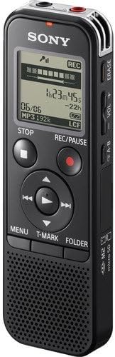 Sony Lightweight 4GB PX Series MP3 Digital Voice IC Recorder With Built-In Stereo Microphone, 4GB Internal Memory Expandable to 32GB with microSD Cards, USB Direct-PC And Mac Compatibility, Scene Select, A-B Repeat Perfect For Playback Convenience, Batteries Included