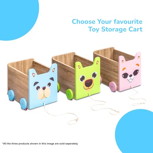 Image of Alex Daisy Toy Storage Box /Cart (Blue)