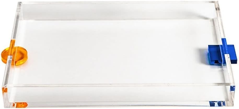 Acrylic Transparent Water Cup Tray Teacup Storage Household Rectangle (D 1)