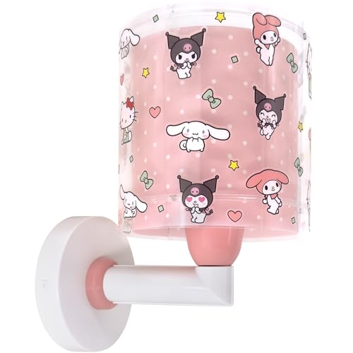 Dalber kinder Wandlampe, Kinderlampe Wandleuchte Hello Kitty And Friends, My Melody, Cinnamoroll, Kuromi 41259, E27