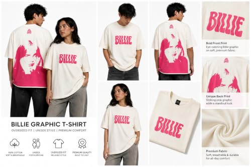 Image of Anime Printed Oversized Cotton Casual Round Neck T-Shirt for Men and Boys | Sharp, Eren yeagear & Mikasa akerman Japanese Streetwear Aesthetics