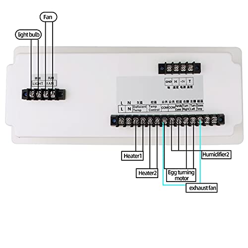 Habitat benodigdheden multifunctionele incubator controller automatische temperatuur vochtigheidscontroller voor kip… - Afbeelding 7