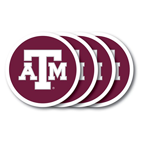 TEXAS A & M UNIV COASTER SET 4-PK.