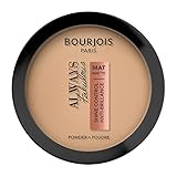 Aplicación fácil y uniforme Bourjois, Always Fabulous Powder Polvos compactos maticantes, Tono 410, 10 g