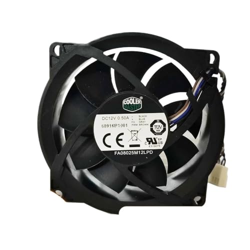 FA08025M12LPD 80x80x25mm DC 12V 0.5A 4s PWM pt@p