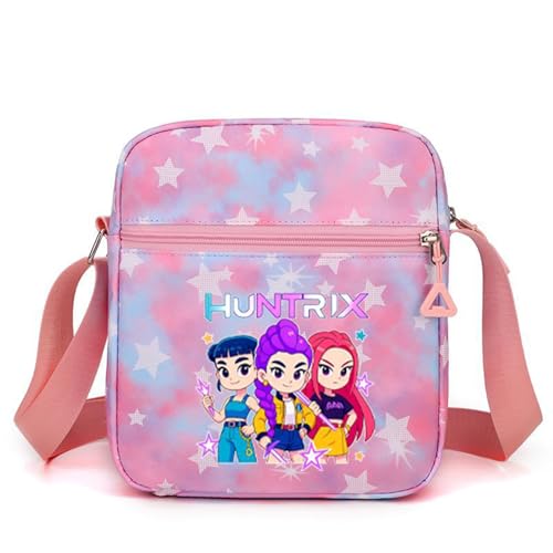 For K-Pop Mini Crossbody Bag - For Korean Idol Shoulder Bag - Cartoon Pattern Design For K-Pop Fans - Pink