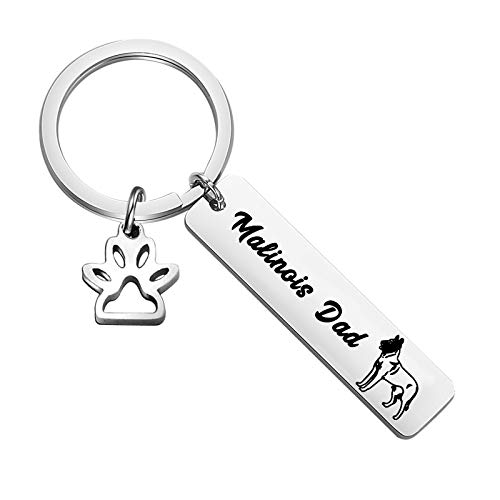 Ensemble porte-clés Malinois pour célébrer l'amour de votre chien
