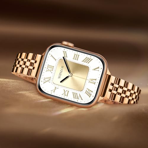 Image of wipalor Thin Classic Metal Chain Band Fit Slim Apple Watch Bands for women 46mm 44mm 45mm 49mm (42mm-Series 3 /2 /1), Dressy Stainless Steel iWatch Bands for iPhone Watch Series 10 9 SE 8 7 6 5 4 Ultra
