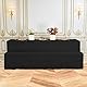 Lumaycens 2 Pack Bierbank Hussen & Biertisch Husse 3er-Set, 220 x 50 x 80 cm in Bierzeltgarnitur, Biertischhusse Premium für 50 cm Blickdicht waschbar Tisch für Outdoor-Bankette (schwarz)