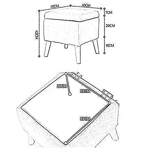 Coffre de rangement pouf compact pour libérer de l'espace - 6