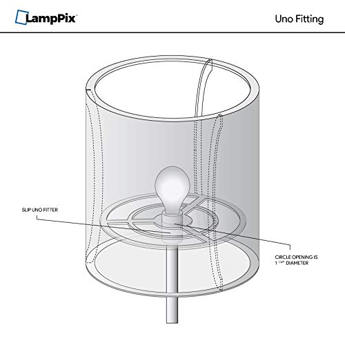 Lamppix LAMPPIX-10X10.47-1731-1 10 Inch Table Lamp Shade - World Map Custom Printed Canvas Desk Lampshade thumb #3