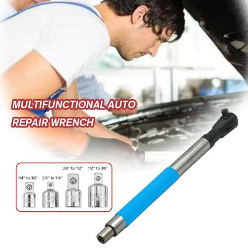 Adaptateur de socket prolongé pour clé à cliquet électrique 1/2 impact polyvalent - 6