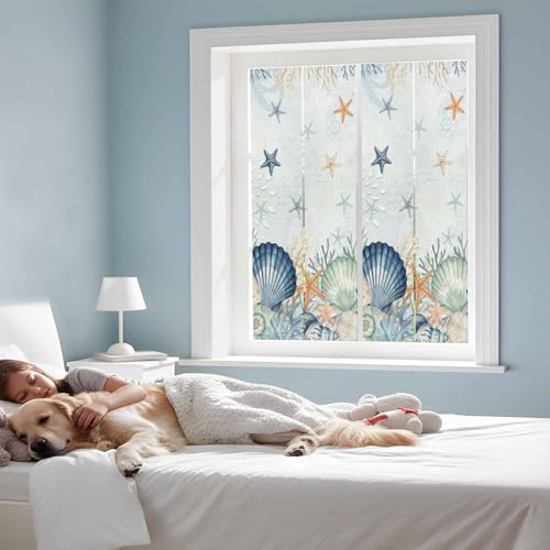 Vinilo adhesivo para ventanas 17.7"x39.3" azul miniatura 3
