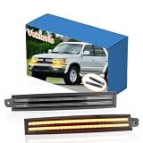 Vektoris LED Front Bumper Headlight Side Marker Light fog for 1996-2002 Toyota 4Runner, Amber Daytime Running Light DRL & Sequential Turn Signal Lamp Replace Front Trim, OEM# TO1089103,TO1088103