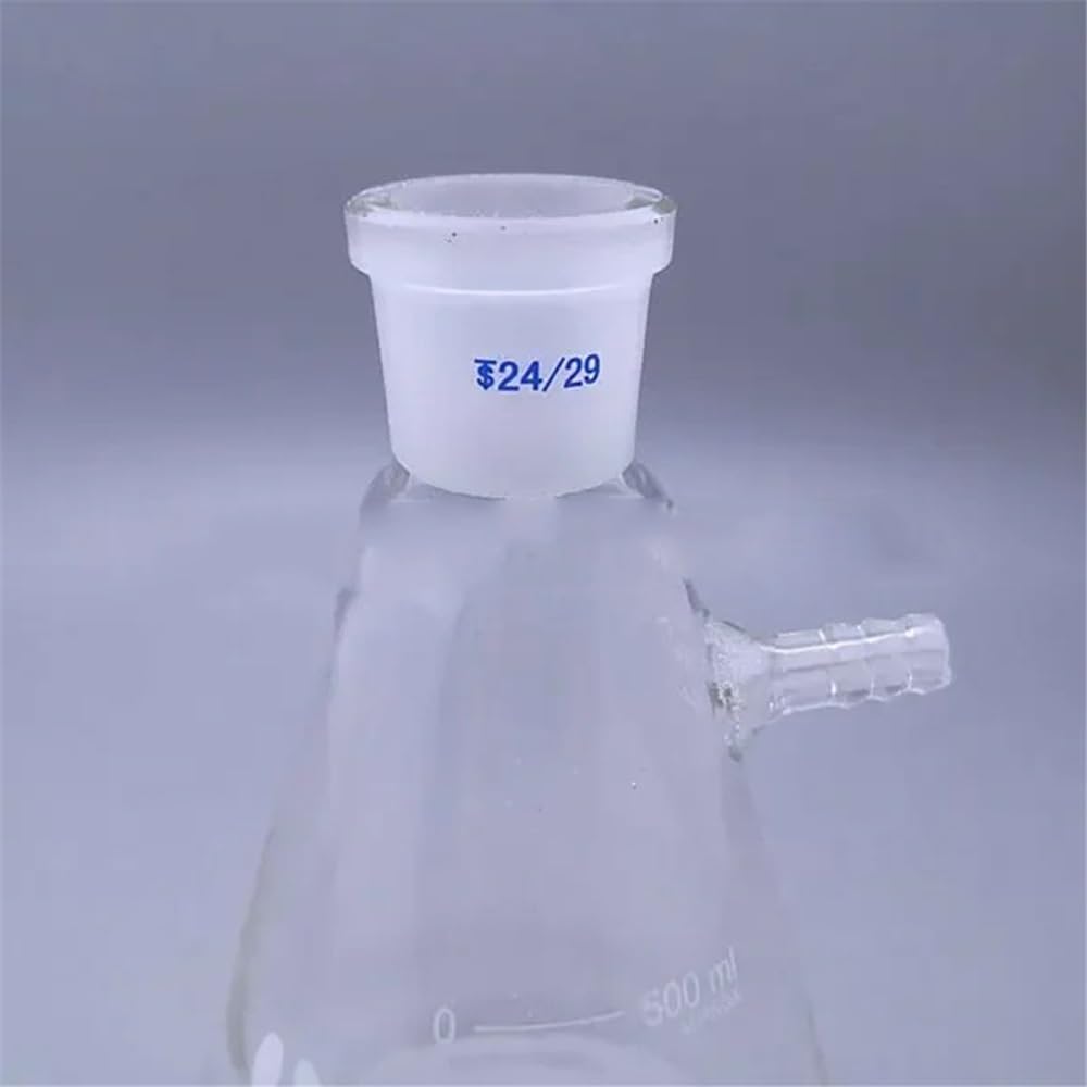 1 STÜCKE 50 ml Bis 2000 ml Laborglas Vakuum-Saugflasche Laborfilterflasche Mit Mund(500ml caliber24)