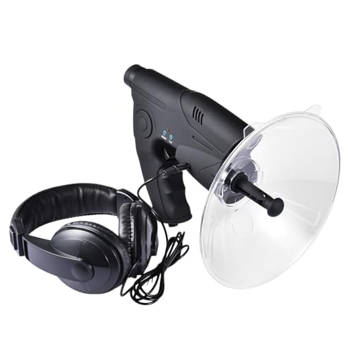 Appareil d'écoute Longue Distance, Microphone parabolique, Appareil d'écoute pour Le Son d'oiseau à Longue Distance – Appareil numérique pour écouter...