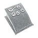Julie Wang 50PCS Antiqued Silver Footprint Charms Pendants for Jewelry Making DIY 11x11MM