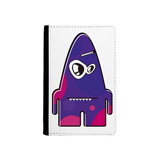 Étui passeport monstre violet et multicolore compagnon de voyage compact